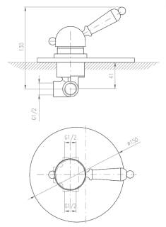 Смеситель для душа Rav Slezak Labe L583L хром